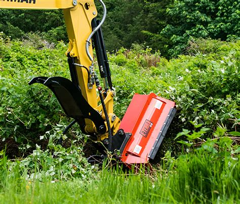 mini excavator boom mower|flail mower attachment for excavator.